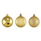 Northlight Shatterproof 3-Finish Christmas Ball Ornaments - 2.5" (60mm) - Vegas Gold - 100ct